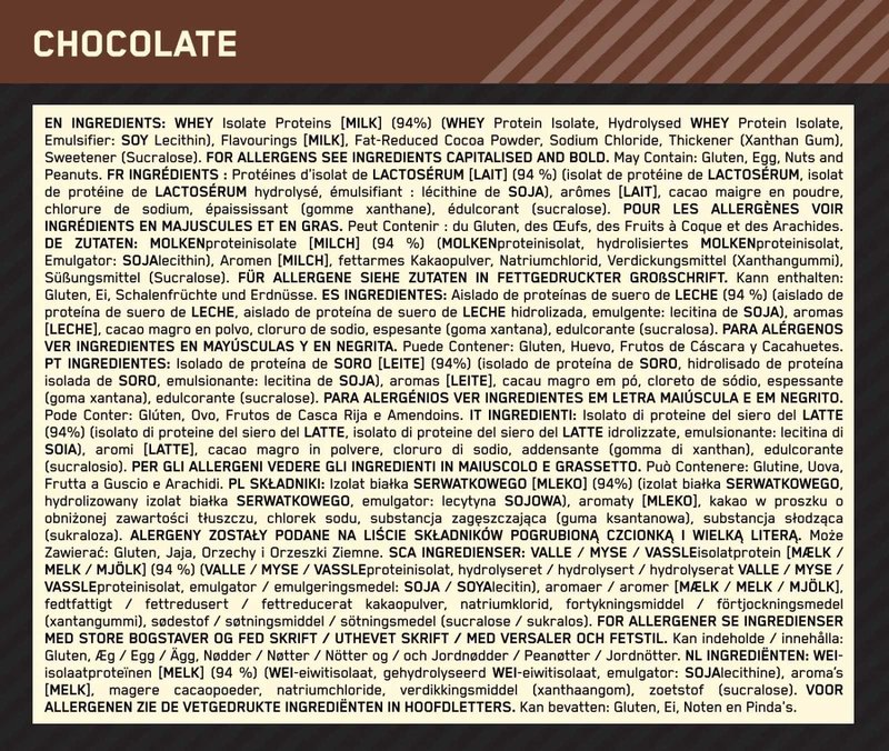 100% Isolate Gold Standard