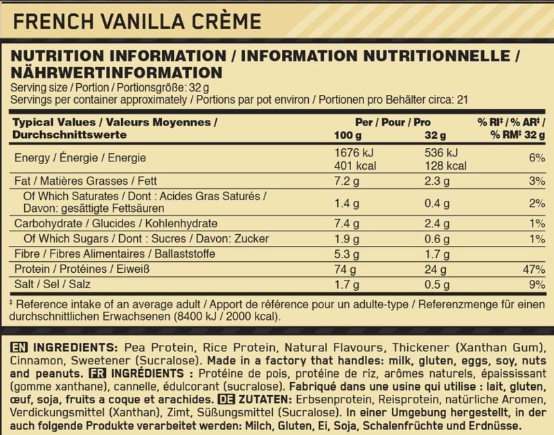 Gold Standard 100% Plant