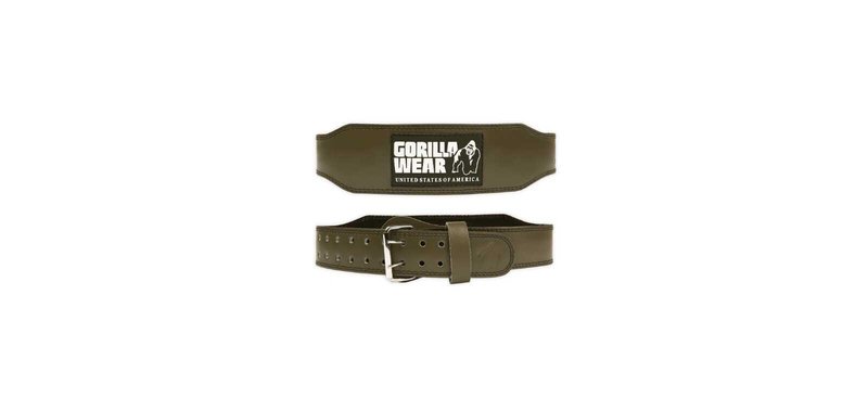 Gorilla Wear 4 Inch Padded Leather Lifting Belt