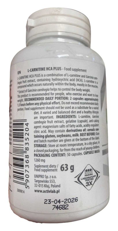 L-Carnitine HCA Plus